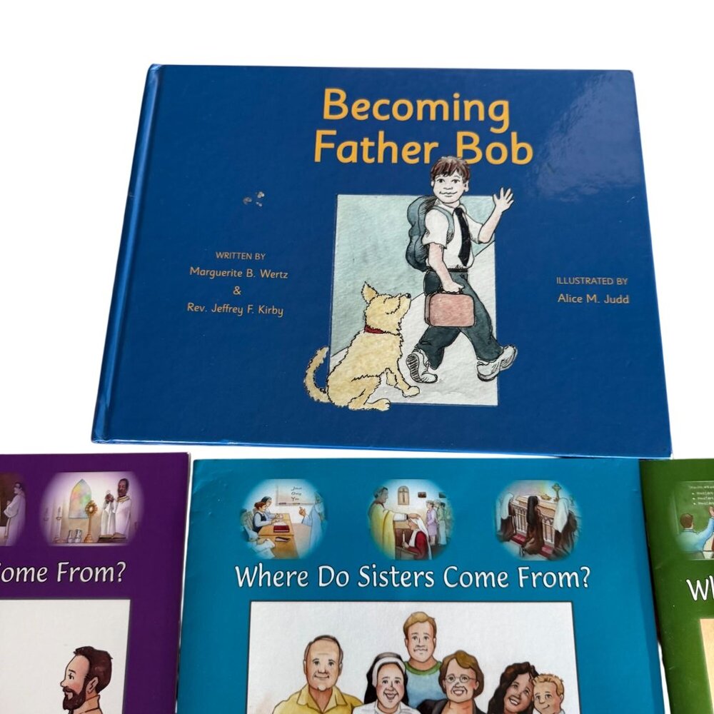 Catholic Vocations Children Books Set Priest Nun Deacon Becoming Where Come From - Picture 4 of 12